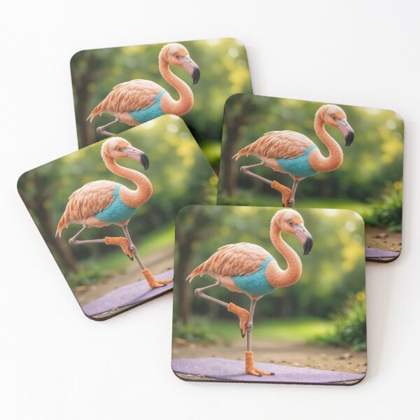 Item preview, Flamingo In a Yoga Pose In a Park designed and sold by Maria Dryfhout.