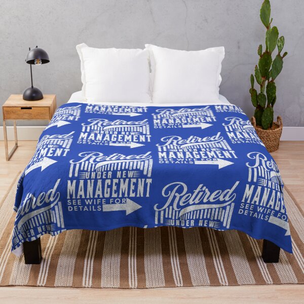 Item preview, vintage Funny Retirement quote for Husbands, Retired Under New Management See Wife for Details designed and sold by LuxeGraphix.