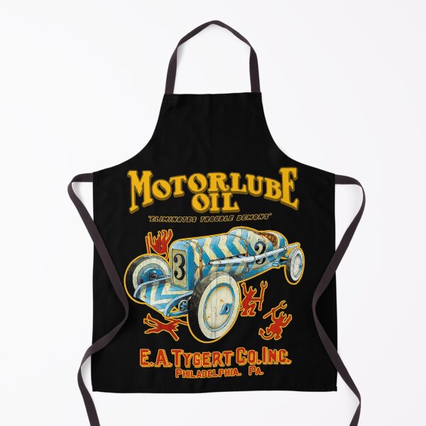 Item preview, Motorlube Oil – Retro Car & Garage Art Illustration designed and sold by Matalobos /  Retro Art & Classic Machines.