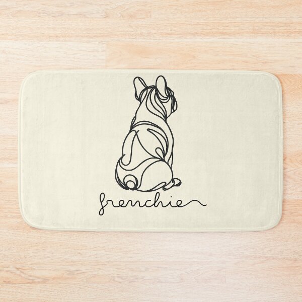 Item preview, Cute French bulldog monoline black, cute pet, Frenchie lovers or owners, dog lovers designed and sold by Collagedream.