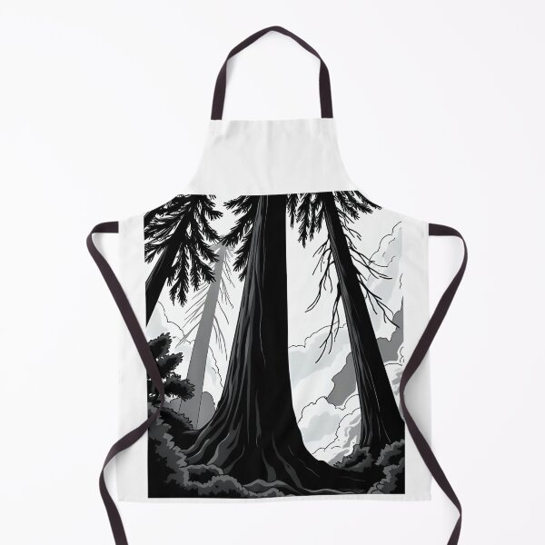 Item preview, Redwoods from Below – Towering Tree Perspective Silhouette designed and sold by KoalaCrafted.
