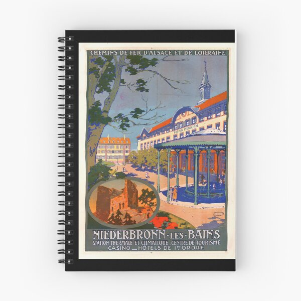 Item preview, Vintage Niederbronn-les-Bains Travel Poster | Art Nouveau Spa Town Print | Early 20th Century Alsace-Lorraine Railway Art designed and sold by artofuniverse.