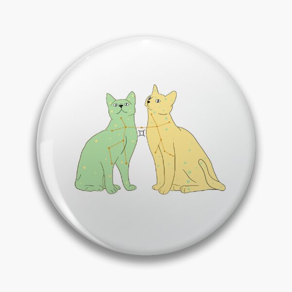 Item preview, Gemini Zodiac Cat designed and sold by WhimsiCraft.Co.