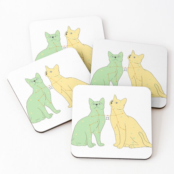 Item preview, Gemini Zodiac Cat designed and sold by WhimsiCraft.Co.
