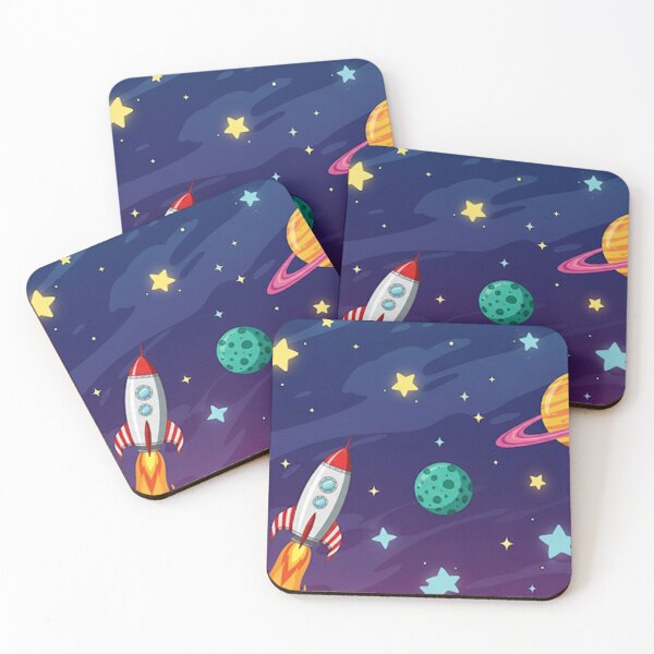 Item preview, Cartoon Cosmos Adventure – Rocket & Planets designed and sold by BK-Fishing.
