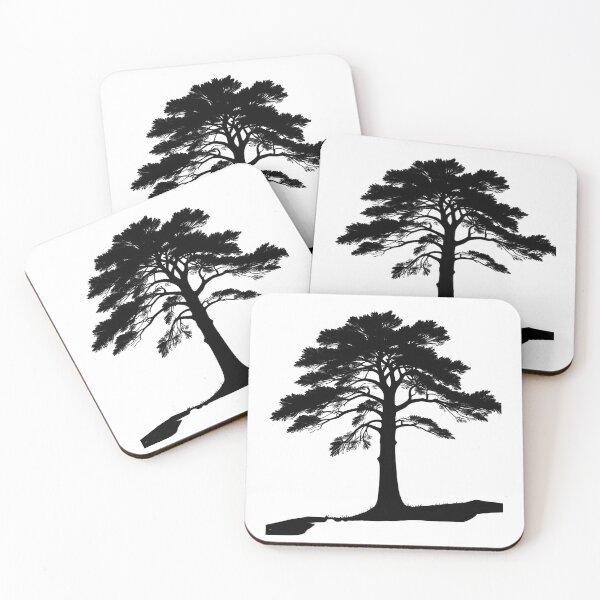 Item preview, Windswept Pine – Classic Tree Silhouette Illustration designed and sold by KoalaCrafted.