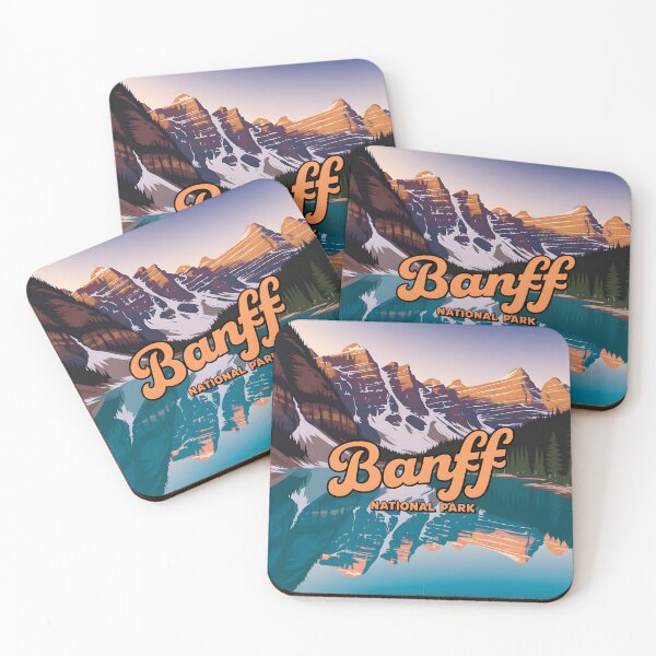 Item preview, Banff National Park: Classic Travel Poster style designed and sold by LSVart.