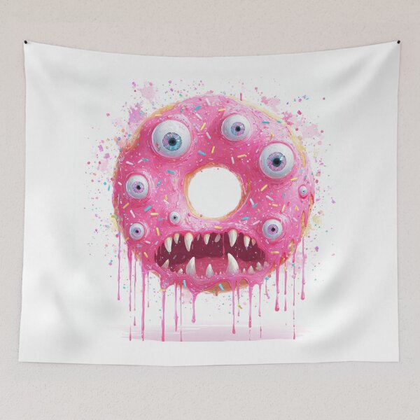 Item preview, Possessed Donut with Eyes designed and sold by Croneandquill.