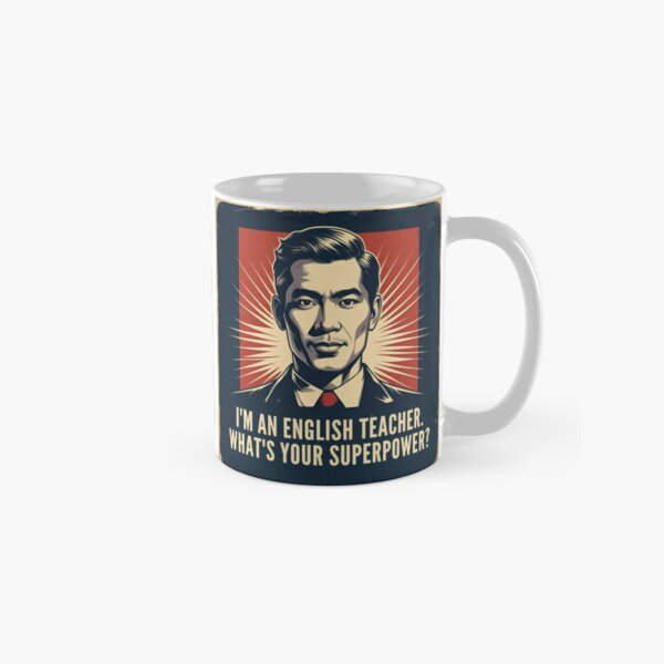 Item preview, English Teacher Superpower Quote – Funny Educator Gift designed and sold by Paput & Parow.