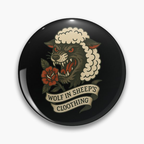 Item preview, Wolf in Sheep’s Clothing – Tattoo Design designed and sold by inkward.