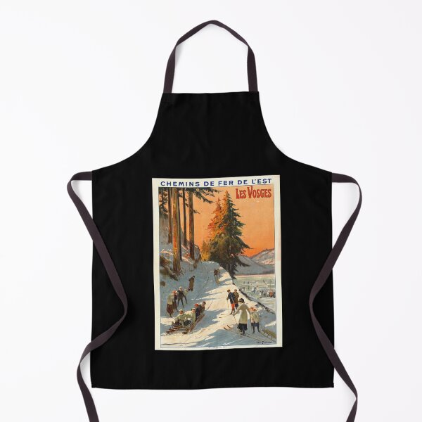 Item preview, Vintage Vosges Travel Poster | Early 20th Century Skiing Art | Chemins de Fer de l'Est Lithograph Decor | Winter Sports Wall Art designed and sold by artofuniverse.