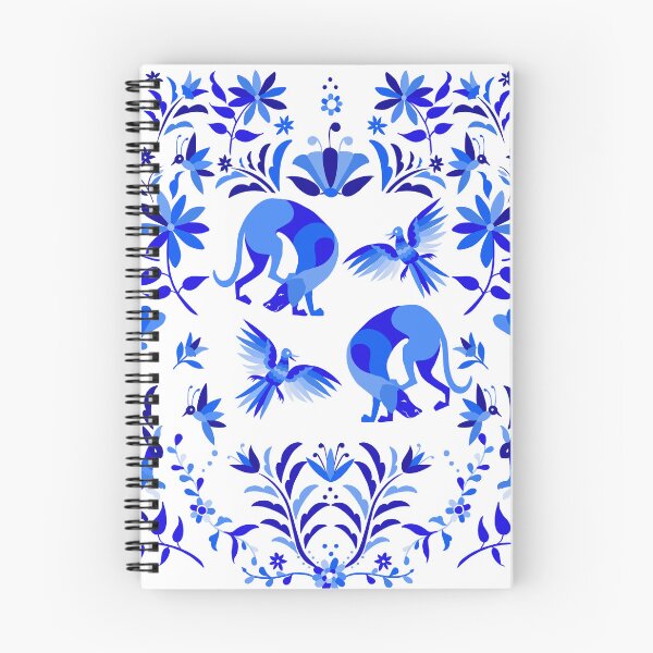 Item preview, Weimaraners, birds & bunnies otomi inspired pattern designed and sold by bluweim.