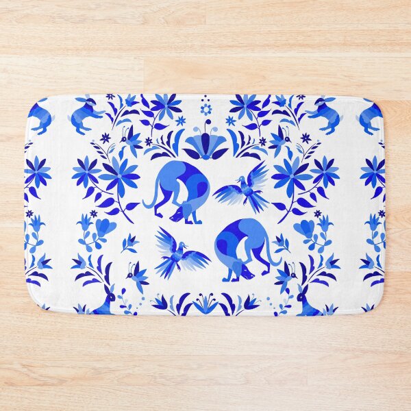 Item preview, Weimaraners, birds & bunnies otomi inspired pattern designed and sold by bluweim.