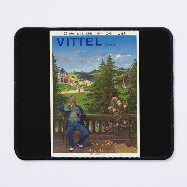 Item preview, Vintage Vittel Travel Poster | Early 20th Century Art | Spa Towns of France | Chemins de Fer de l'Est | Railways Tourism Art designed and sold by artofuniverse.
