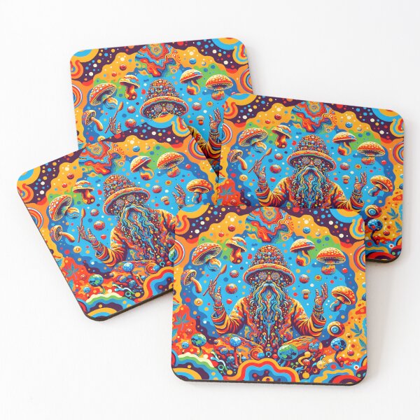 Artikelvorschau, Psychedelische Zauberpilze Sticker entworfen und verkauft von Travelcases.