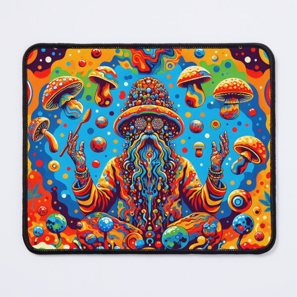 Item preview, Psychedelic Wizard Mushrooms Sticker designed and sold by Travelcases.