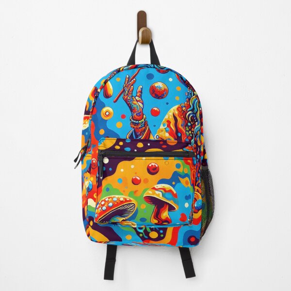 Item preview, Psychedelic Wizard Mushrooms Sticker designed and sold by Travelcases.