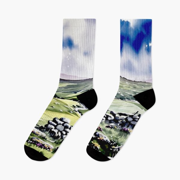 Item preview, Glorious Dartmoor(watercolour + AI) designed and sold by artsmeow.