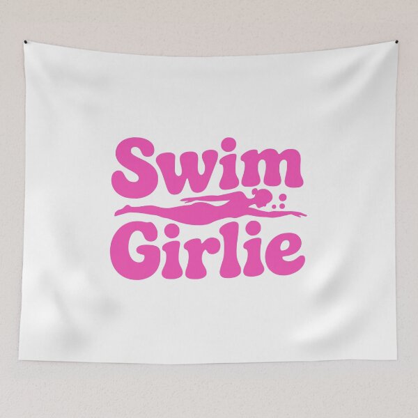 Item preview, Swim Girlie! Pink Swimming Girl designed and sold by PMCreative.