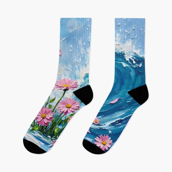 Item preview, Floral Wave Serenity designed and sold by skysshobu.