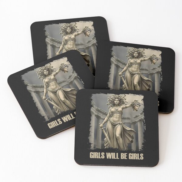 Item preview, Girls Will Be Girls Medusa with the Head Feminist Feminism designed and sold by URGlden.