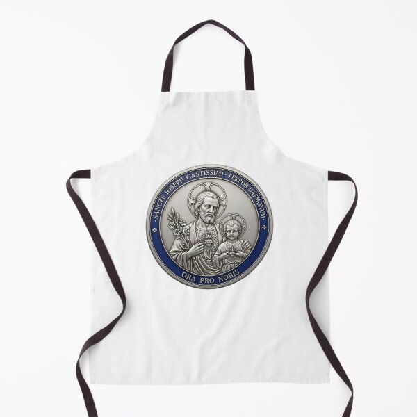 Item preview, Latin Catholic Prayer design Sancte Joseph Castissimi Terror Daemonum Ora Pro Nobis designed and sold by LuxeGraphix.