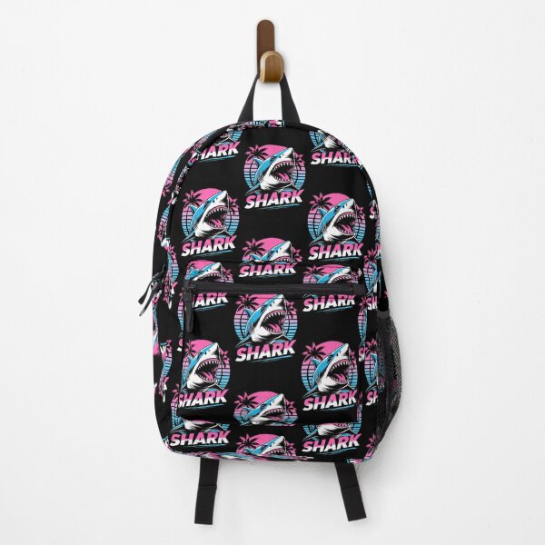 Item preview, Retro Wave Shark Attack designed and sold by Exodoi.