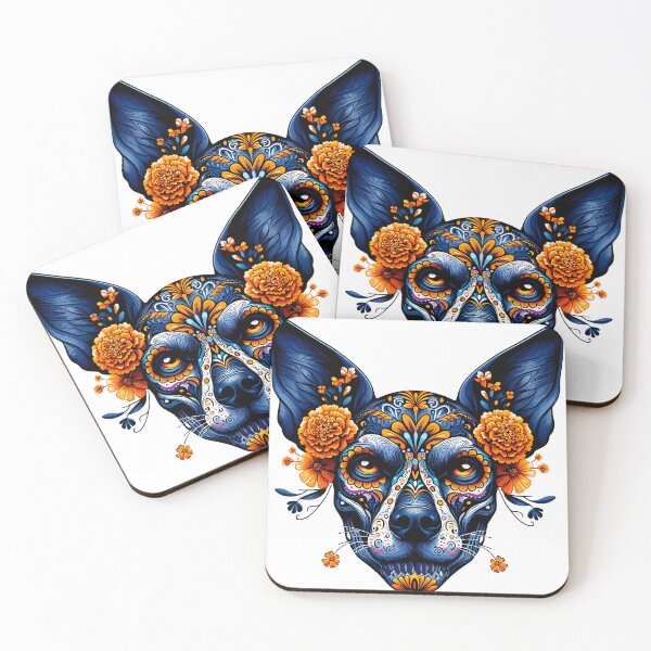 Item preview, Vibrant Xoloitzcuintle Art – Mexican Day of the Dead Dog Illustration designed and sold by  Ojo de Lilith.