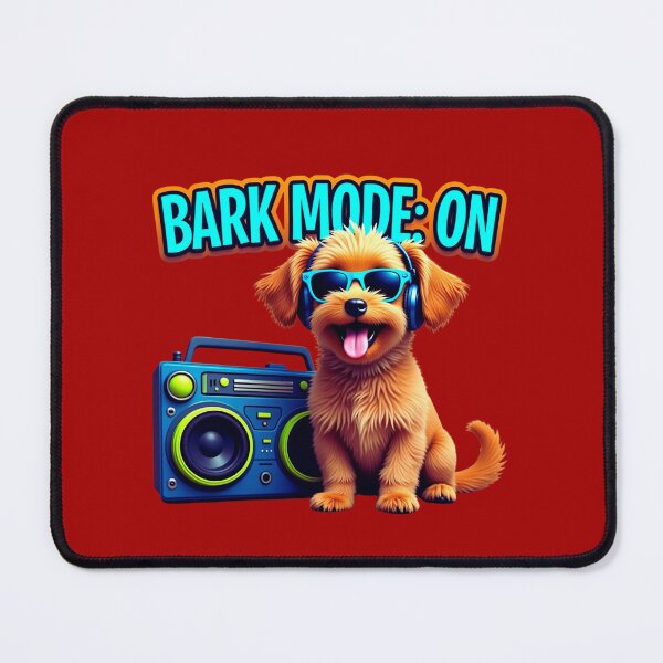 Item preview, Bark Mode: ON – Cool Dog Vibes Tee shirt designed and sold by Bareradesigns.