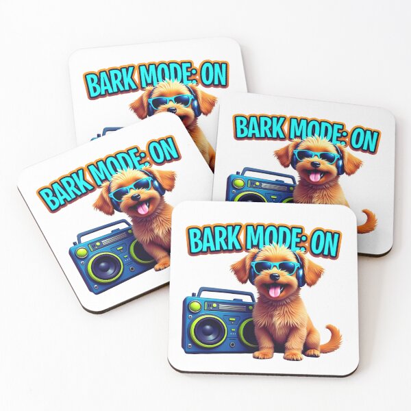 Item preview, Bark Mode: ON – Cool Dog Vibes Tee shirt designed and sold by Bareradesigns.