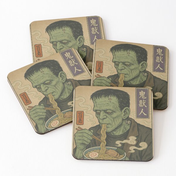 Item preview, Frankenstein Eats Ramen in Vintage Japanese designed and sold by Stickteez.