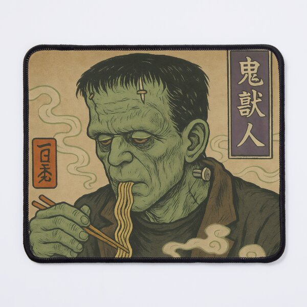 Item preview, Frankenstein Eats Ramen in Vintage Japanese designed and sold by Stickteez.