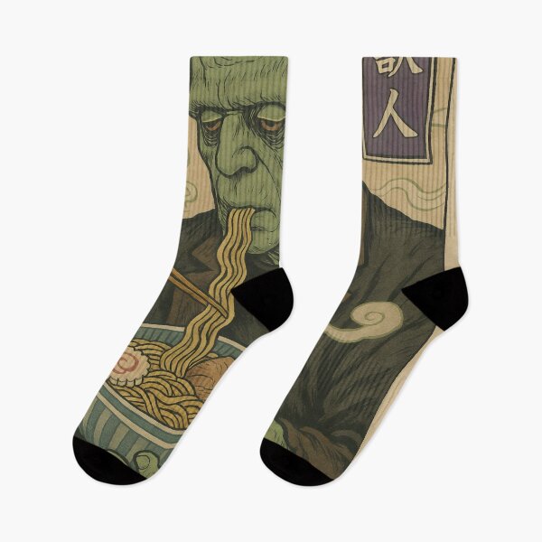 Item preview, Frankenstein Eats Ramen in Vintage Japanese designed and sold by Stickteez.