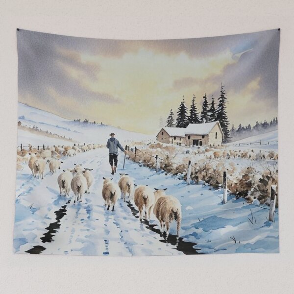 Item preview, evening approaching（watercolour + AI） designed and sold by artsmeow.