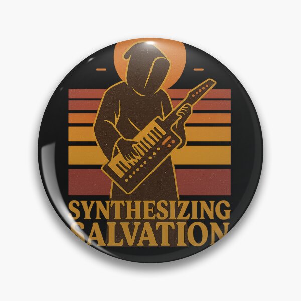Item preview, Synthesizing Salvation – Retro Gregorian Monk with Synthesizer designed and sold by freackly.