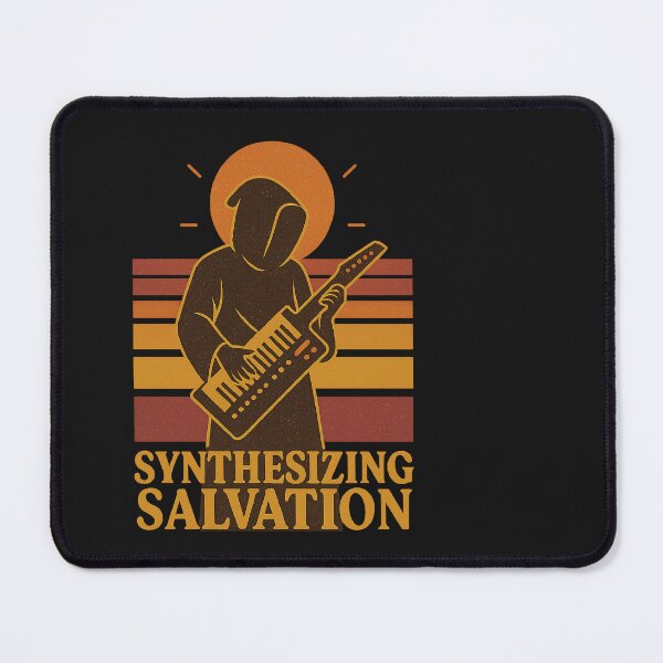 Item preview, Synthesizing Salvation – Retro Gregorian Monk with Synthesizer designed and sold by freackly.