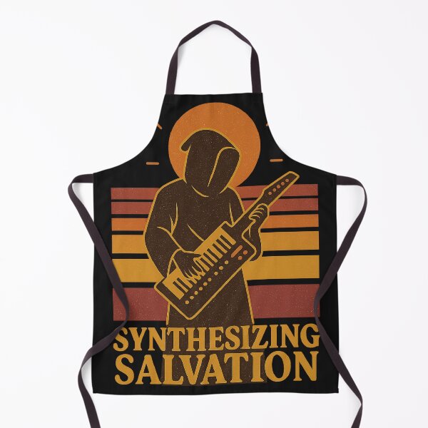 Item preview, Synthesizing Salvation – Retro Gregorian Monk with Synthesizer designed and sold by freackly.