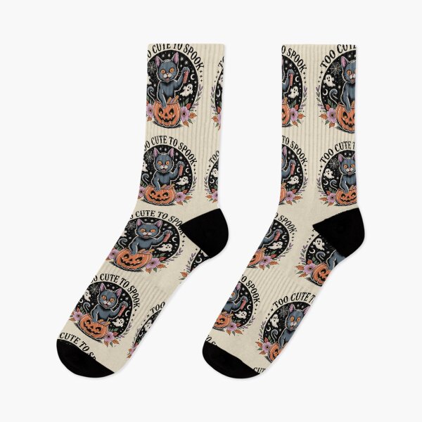 Item preview, Vintage Halloween Black Cat – Too Cute to Spook designed and sold by lalasine.story.