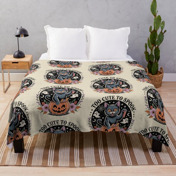 Item preview, Vintage Halloween Black Cat – Too Cute to Spook designed and sold by lalasine.story.