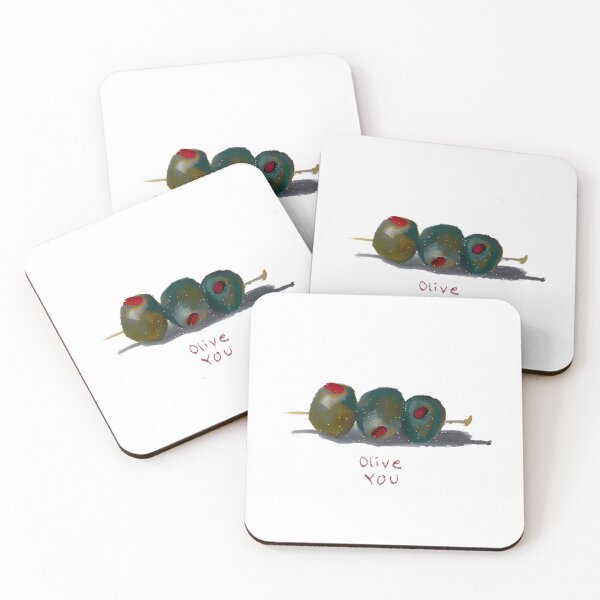 Item preview, Olive You - I Love You - Oil Pastel Hand Drawn  designed and sold by setofeights.