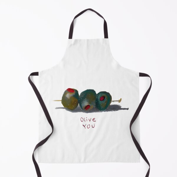 Item preview, Olive You - I Love You - Oil Pastel Hand Drawn  designed and sold by setofeights.