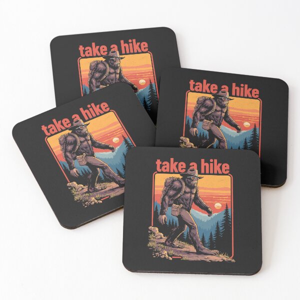 Item preview, Take a Hike Sasquatch Bigfoot Retro Design designed and sold by Vintagenaut Co..