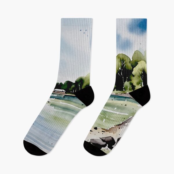 Item preview, elberry cove3（watercolour + AI） designed and sold by artsmeow.
