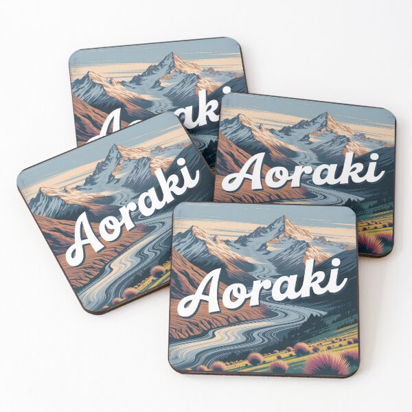 Item preview, Aoraki, New Zealand: Classic Travel Poster designed and sold by LSVart.