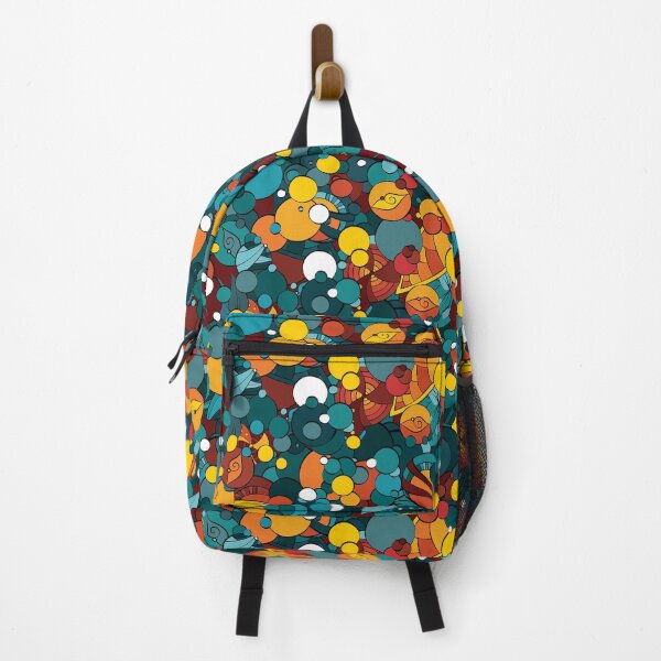 Item preview, Datharonka Fire & Turquoise Bubbles – Abstract Circle Pattern with Warm and Cool Tones designed and sold by Drinn Gardt.