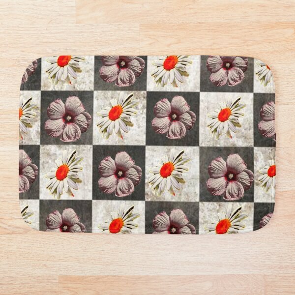Aperçu de l'œuvre Harmonie florale à carreaux créée et vendue par TracyD83.