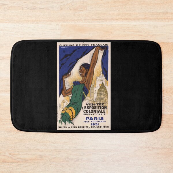 Item preview, Vintage 1931 Paris Colonial Exposition Poster | Art Deco Style by Dransy | French Colonial Empire | Colorful Historical Poster designed and sold by artofuniverse.