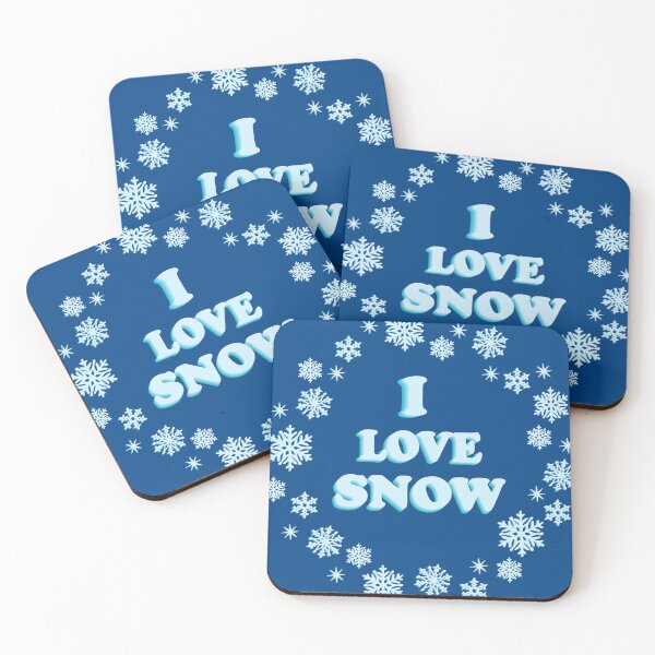 Item preview, I Love Snow designed and sold by DesignOnTshirt.