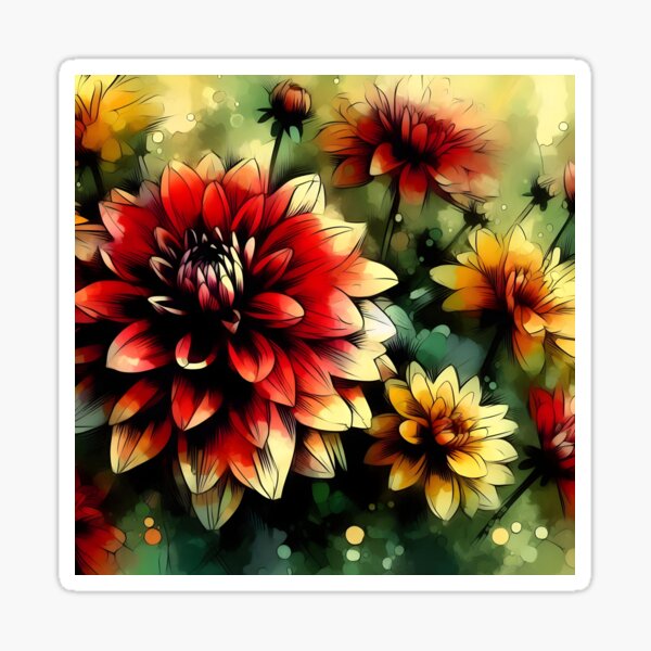 Item preview, Dahlia  designed and sold by GraphicsClub.