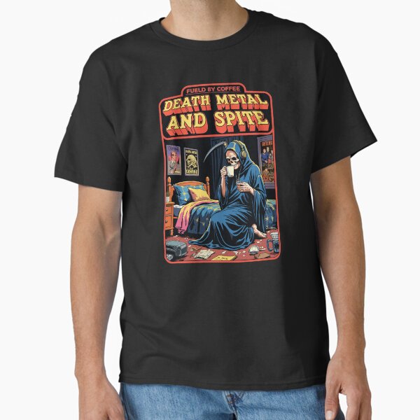 Item preview, Fueled by Coffee Death Metal and Spite Grim Reaper Design designed and sold by Vintagenaut Co..